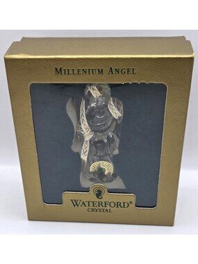 Waterford Millennium Angel Ornament 1997 Leaded Crystal Ireland-Made New In Box
